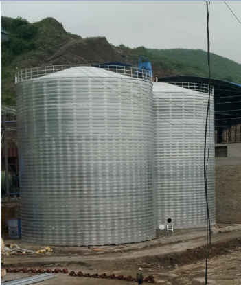 桃城粮食钢板仓的安装全过程不用热焊接